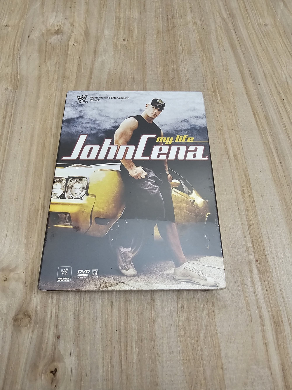 WWE John Cena DVD Cover — Black, Yellow, White